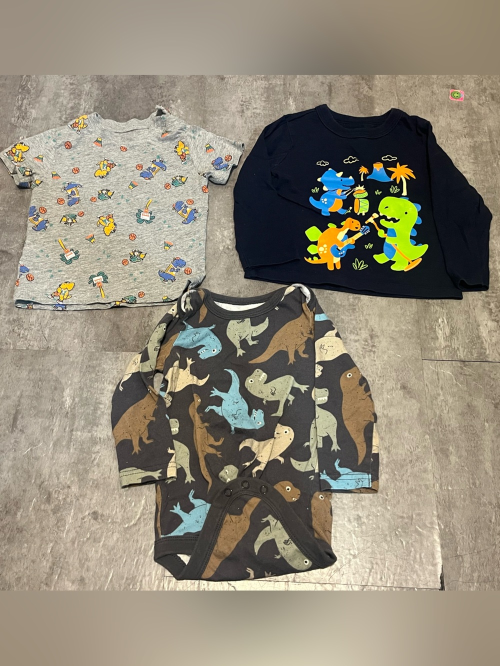 Dinosaur Shirt Bundle of 3 size 12 to 18 months